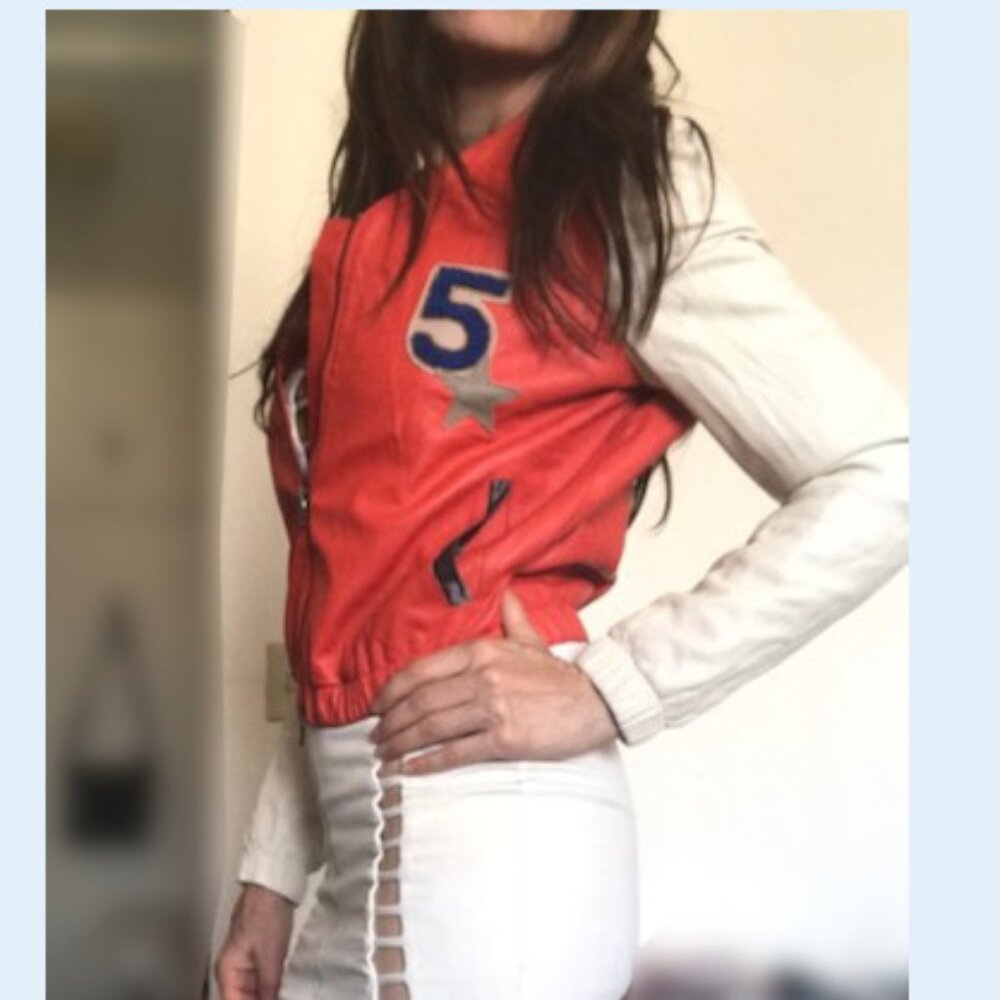 Leather jacket italian 5 star